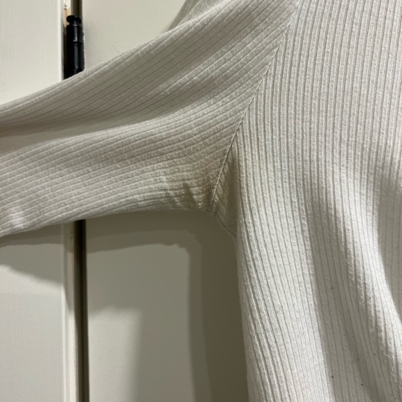 rushed white longsleeve top - Picture 3 of 4